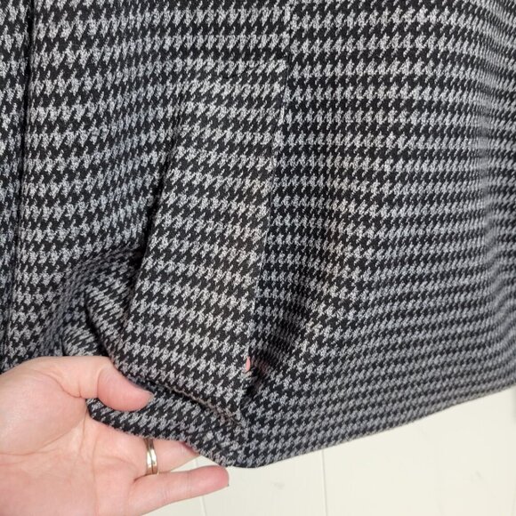 Truth by Republic 3X Light Gray Black Houndstooth One Button Longsleeve Blazer - Picture 9 of 12